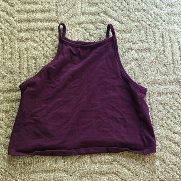 Torrid Purple Crop Tank Top Relaxed Fit - Picture 1 of 1